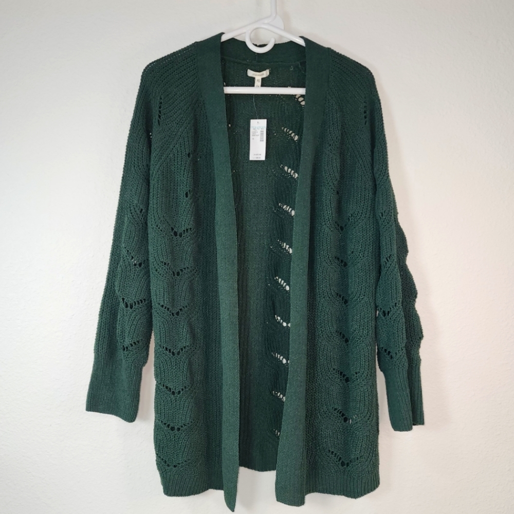 Maurices green cardigan size 0X